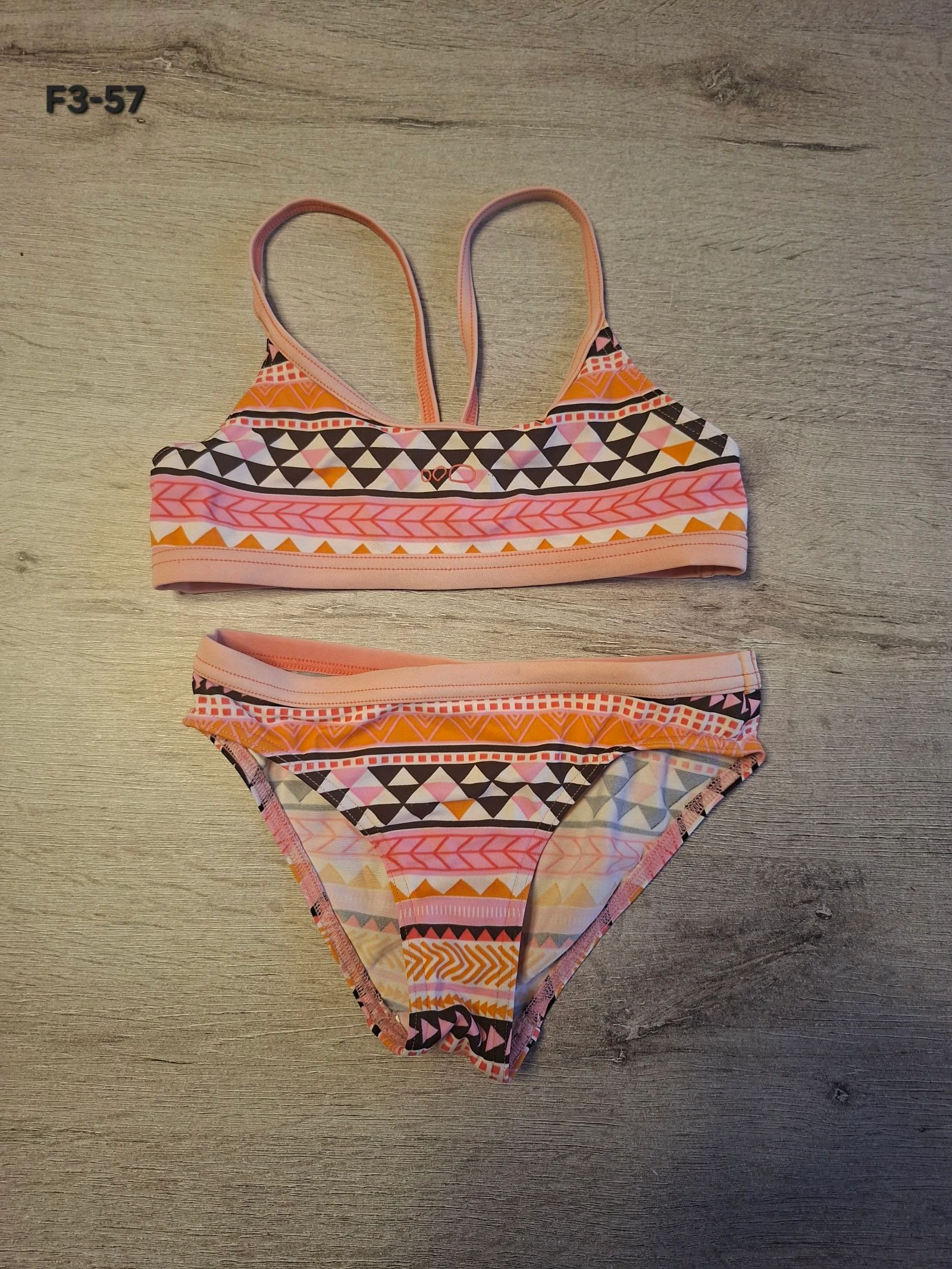 🌷F3-57🌷Maillot de bain 2 pièces fille – 8 ans (125-132 cm) | Motifs graphiques tendance🌷